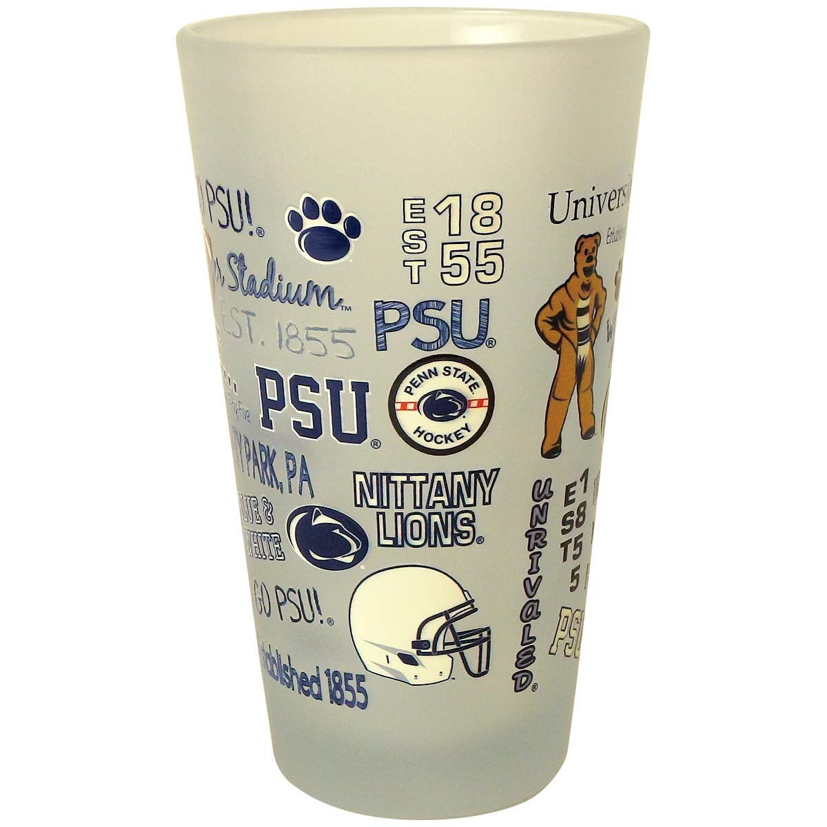 pint glass with logos image 2